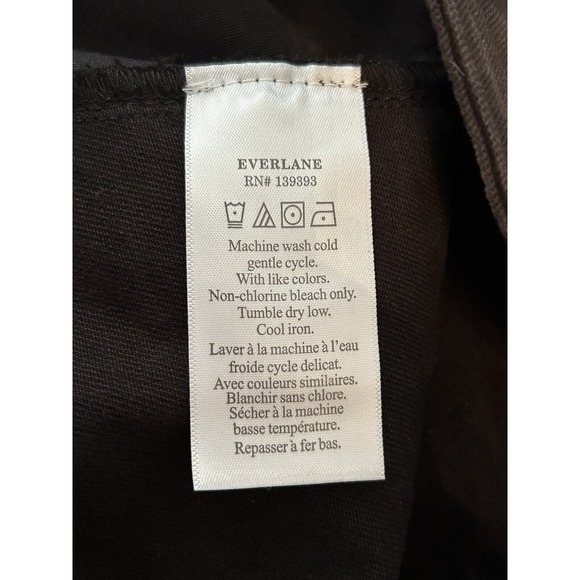 Everlane Womens Size 10 High Rise Utility Barrel Pants Black Minimalist NWT - Picture 4 of 8